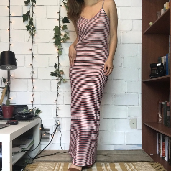 American Apparel Dresses & Skirts - American Apparel Striped Maxi Tank Dress